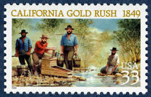 gold rush stamp