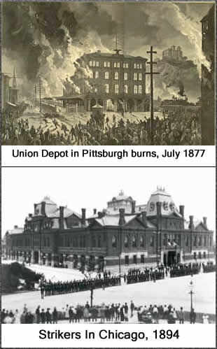 strikes in 1877 & 1894