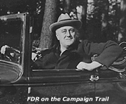 FDR Campaigning