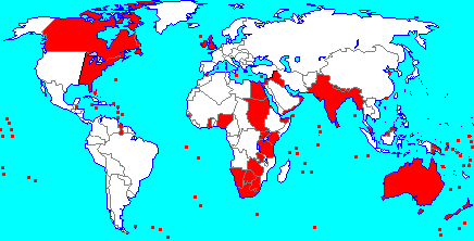 british empire map